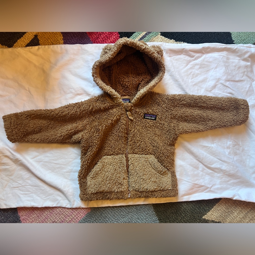 Patagonia furry friends teddy bear jacket 6-12 months